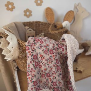 Couverture Double Gaze à Motifs / Oscalia