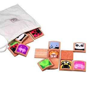 Mémo des animaux en bois – Jeu de mémoire enfant | PlanToys