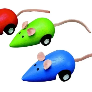 Souris à rétro-friction en bois – jouet écologique PlanToys 3 ans+