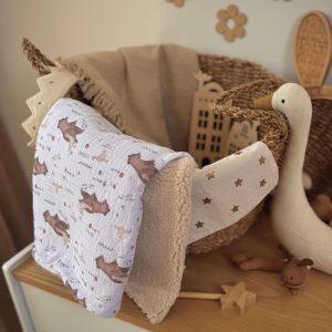 Couverture Double Gaze à Motifs / Nominoe