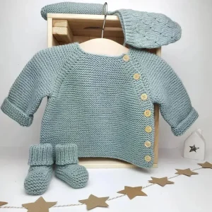 AUGUSTE - brassière laine et cachemire, tricotée main