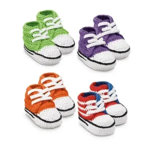 Chaussons Unisexes pour Bébé | Style Converse | 100 % Coton