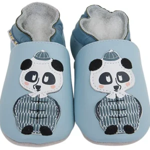 CHAUSSONS CUIR SOUPLE PANDA