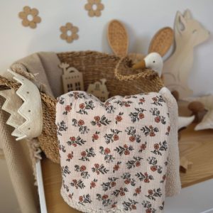 Couverture Double Gaze à Motifs / Lina