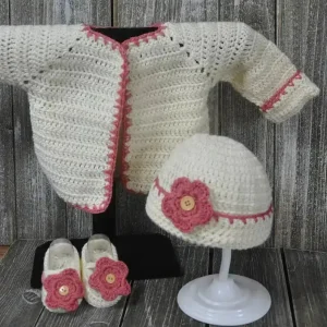 Gilet bébé au crochet (0 à3 mois)