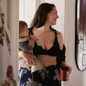 Soutien-gorge d'allaitement noir - 2e chance