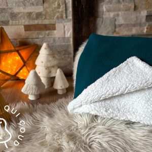 Couverture Double Gaze / Paon