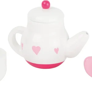 Service à thé en bois rose & blanc – dès 3 ans | Legler