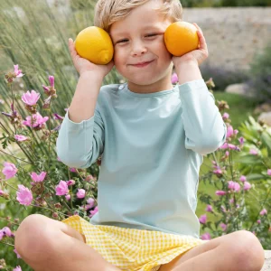 T-shirt anti-UV Matelot celadon - LES PETITS DORÉS