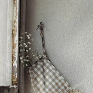 Béguin vichy beige Bobbie - POPELIN