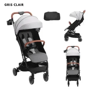 Poussette canne légère EVA I GRIS CLAIR