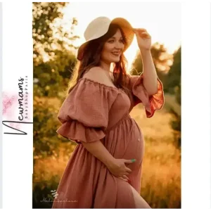 Robe Longue de grossesse Vintage