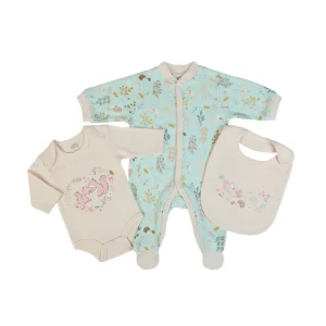 Ensemble 3 pièces « Douceur d’Automne  » en coton bio