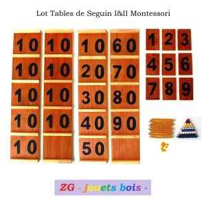 Table de Seguin 1 et 2 Montessori (lot économique)
